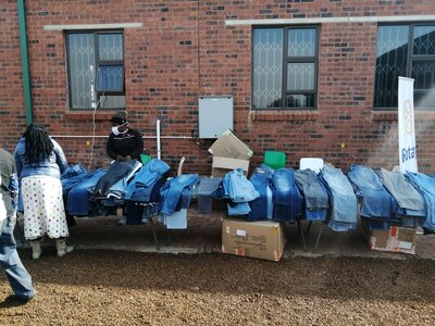 Vaal Mall community donation with pre-loved denims.jpg