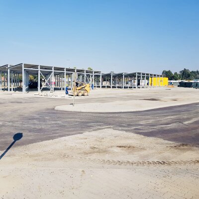 Current upgrade of the East Rand Mall taxi rank.jpg