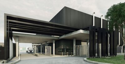 Architectural rendering of the entrance to the new NTT data centre at CentralPoint- Samrand.jpg
