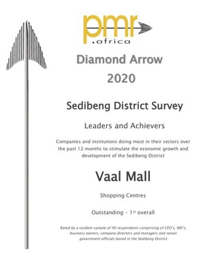 Vaal Mall diamond arrow award..jpg