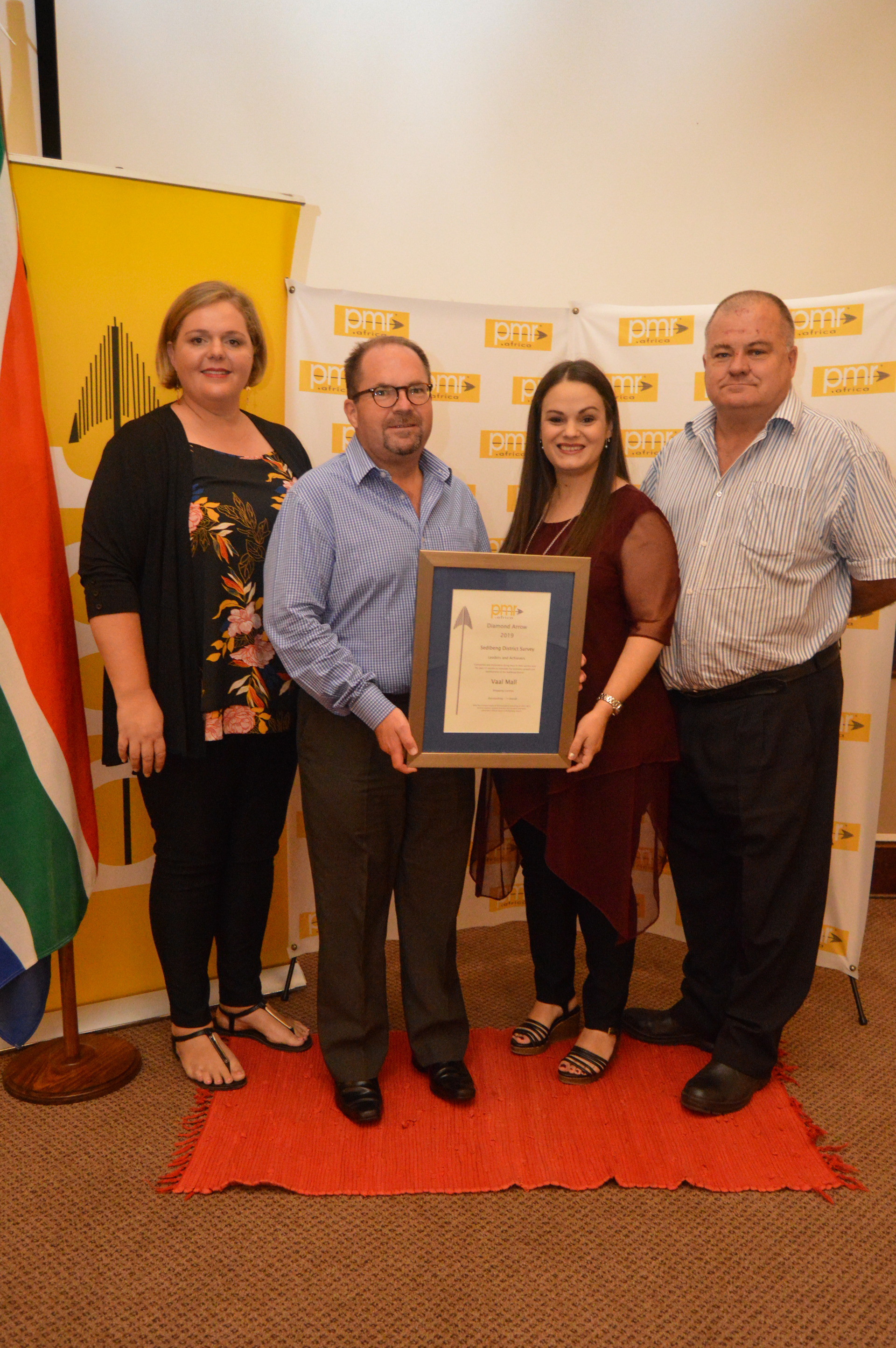 Vaal Mall team accepting thier PMR Award.jpg