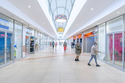Daveyton Mall showcases upgraded internal passages brightened with skylights and higher bulkheads and shopfronts, and glossy tiles - Copy.jpg