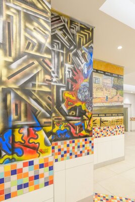 Daveyton Mall's interior is enhanced by wall murals and local artwork. - Copy.jpg