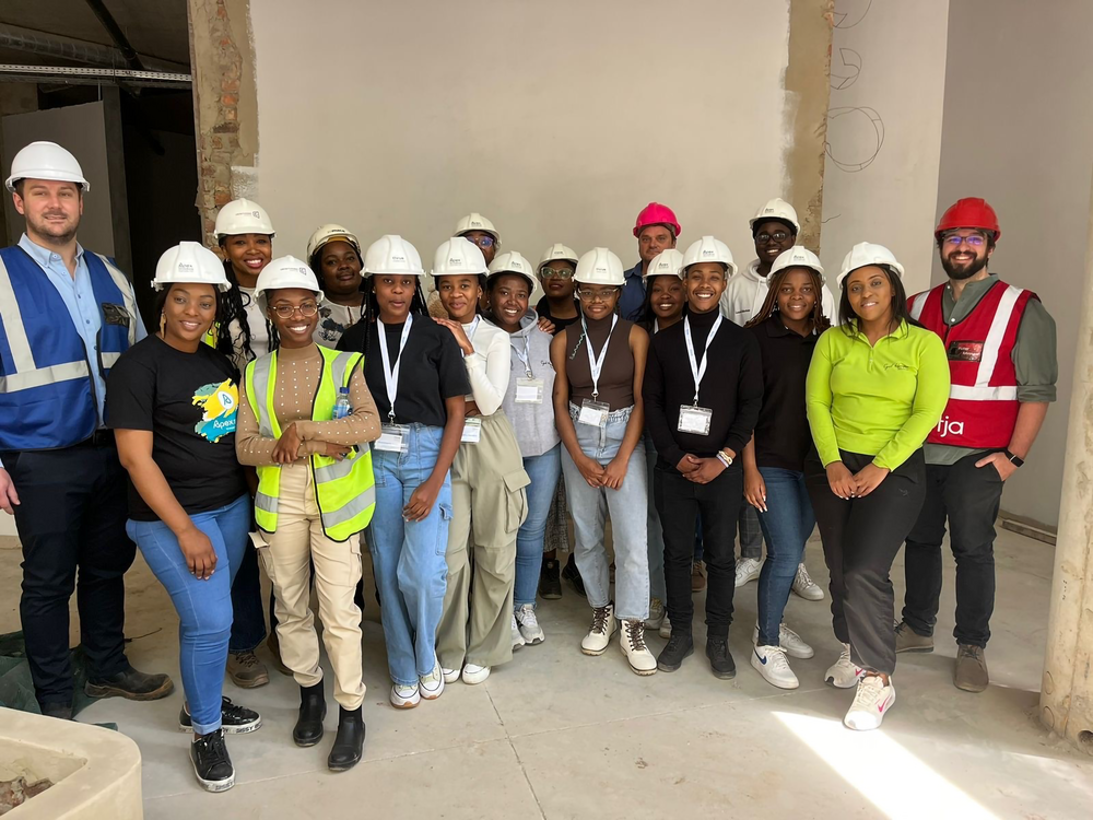 CRET students at Thrive Student Living facilities in Braamfontein.png