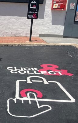 Dedicated click and collect parking bays at La Lucia Mall .jpg