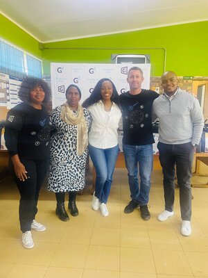 Growthpoint Properties employees with Threads for iKasi Foundation at  Ikusasa Comprehensive School.jpg