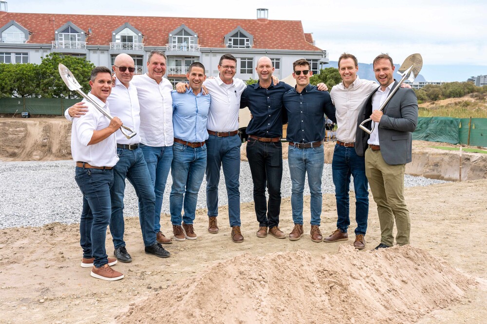 Sod turning celebration at Abland's Canal Plaza.jpg