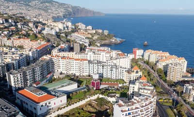 Forum Madeira, aerial view of the centre located in Funchal, capital city of Madeira, Portugal.jpg
