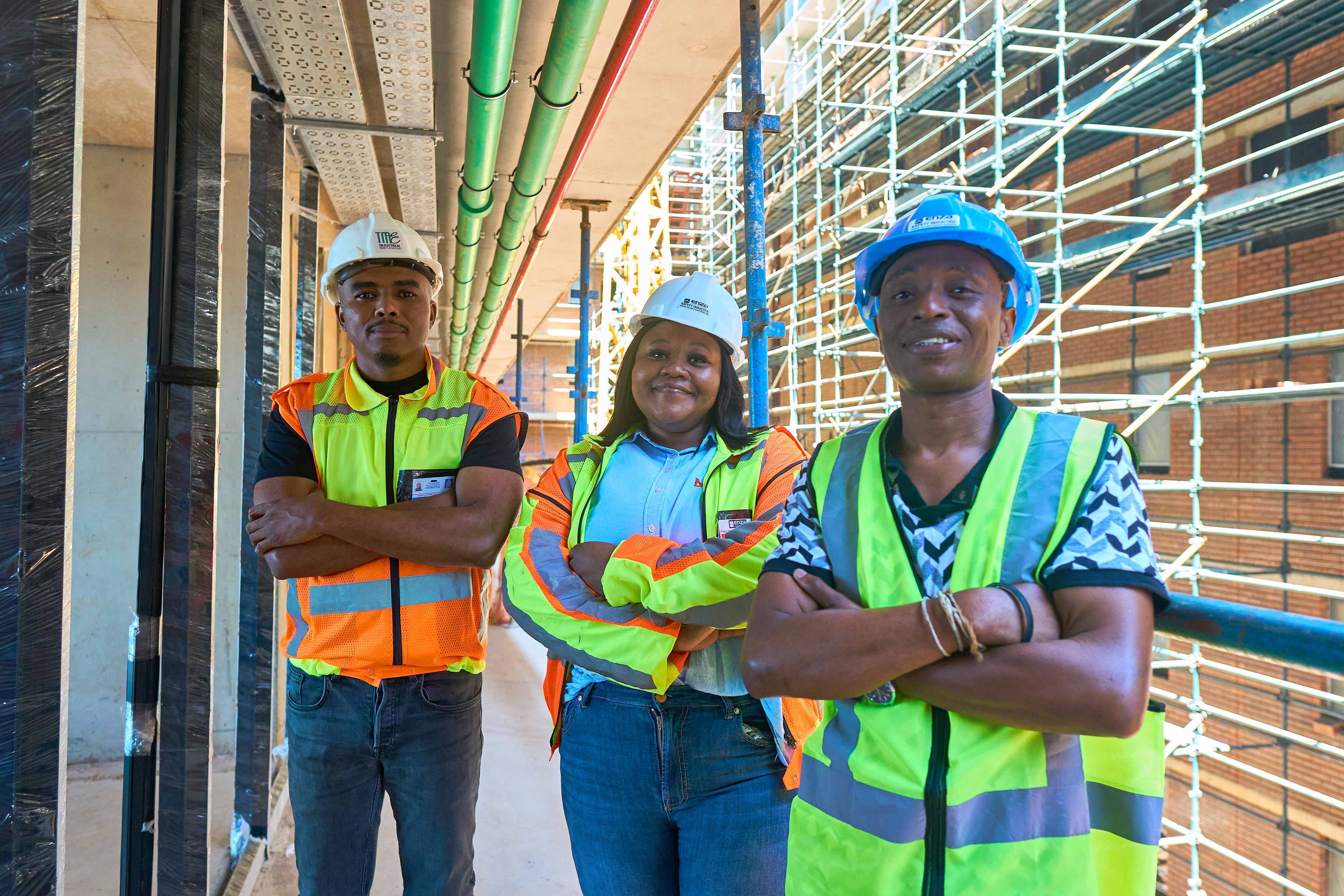 27504_Members of the construction team at the Thrive Student Living student accommodation site in Berea, Durban.jpg