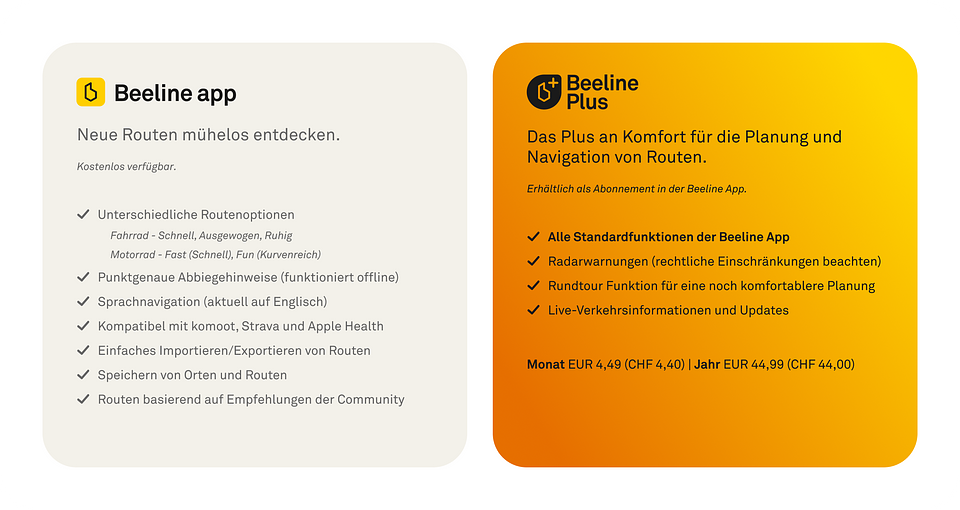 Kostenlose Beeline App und Beeline Plus