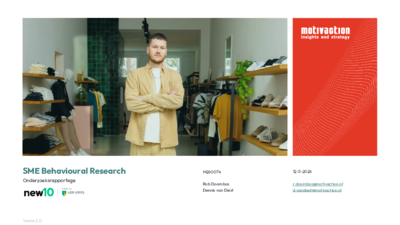 New10 - M260074 SME Behavioural Research Rapport