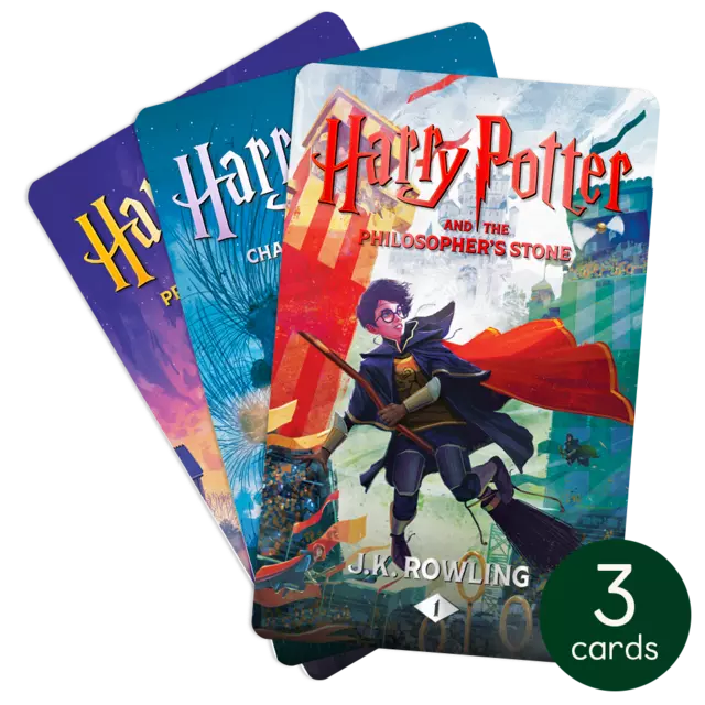 Yoto Harry Potter Bundle Books 1-3 Card Fan