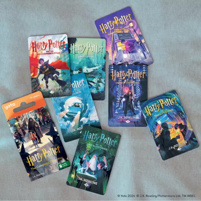 Yoto x Harry Potter cards flatlay - Lifestyle (UK)