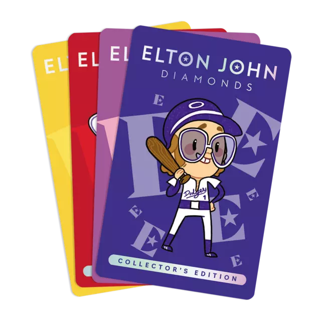 Elton John Diamonds Collector_s Edition Card Fan - Transparent